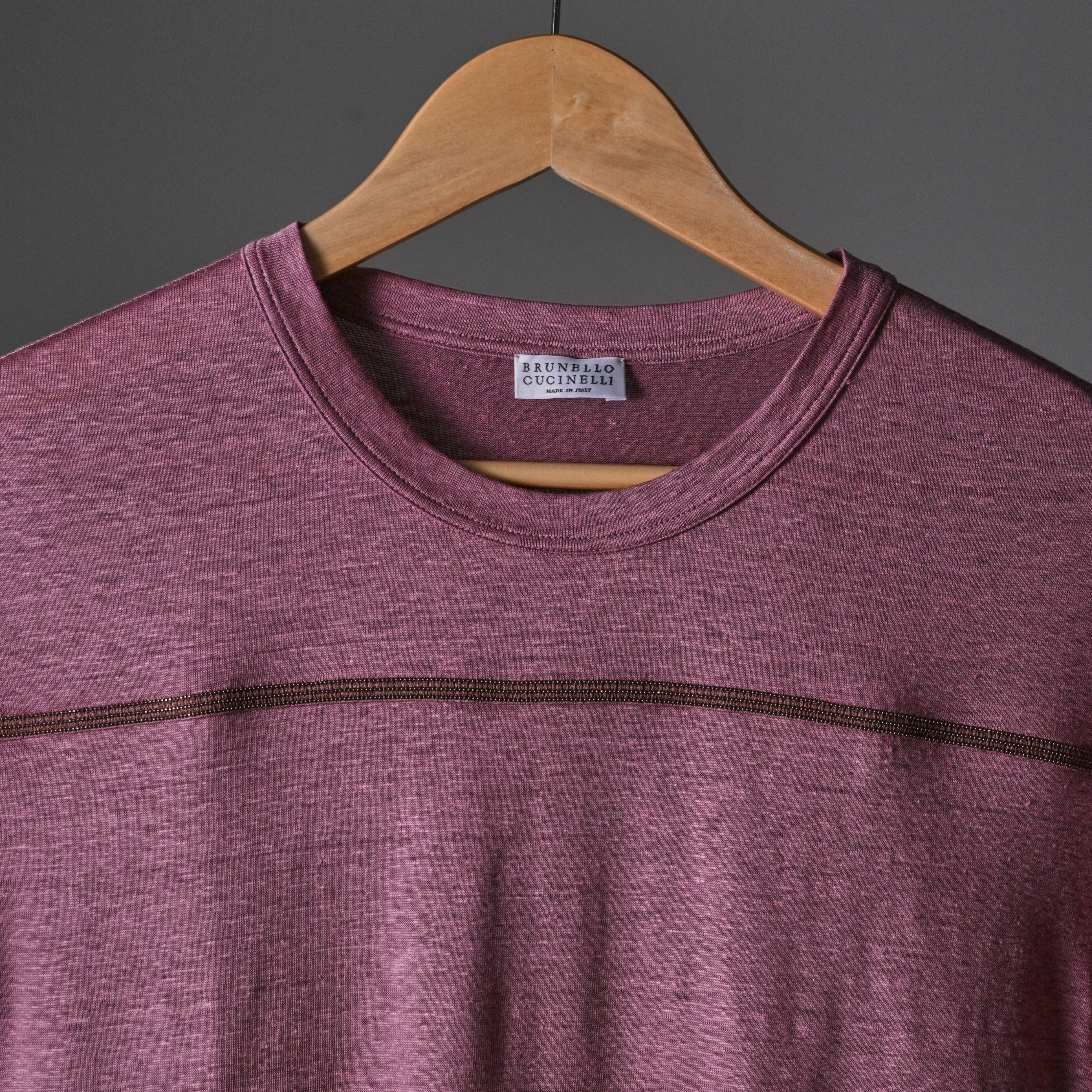 Brunello cucinelli 藕粉色短袖上衣