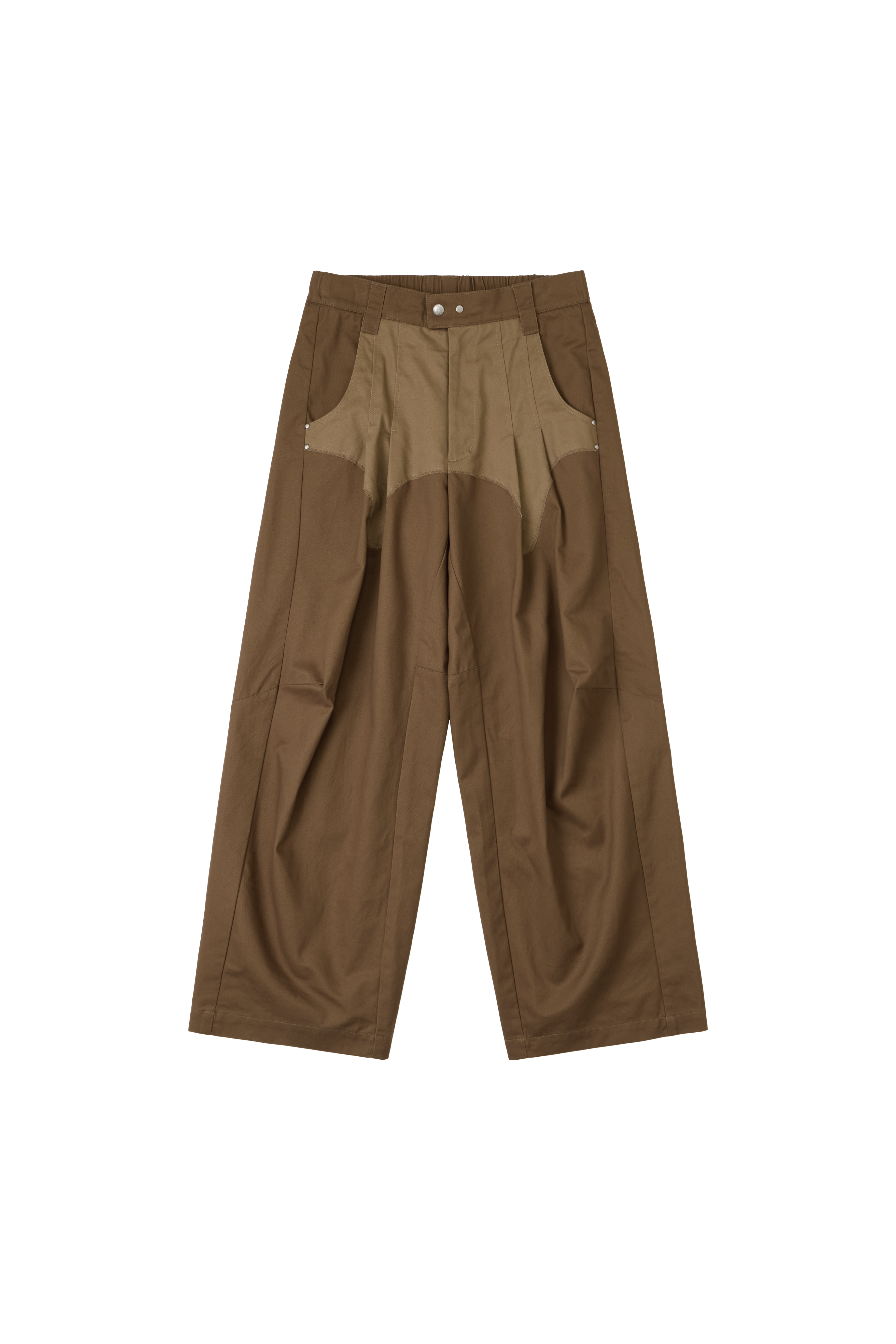 STELLAR ARC SPLICING TROUSERS - BROWN