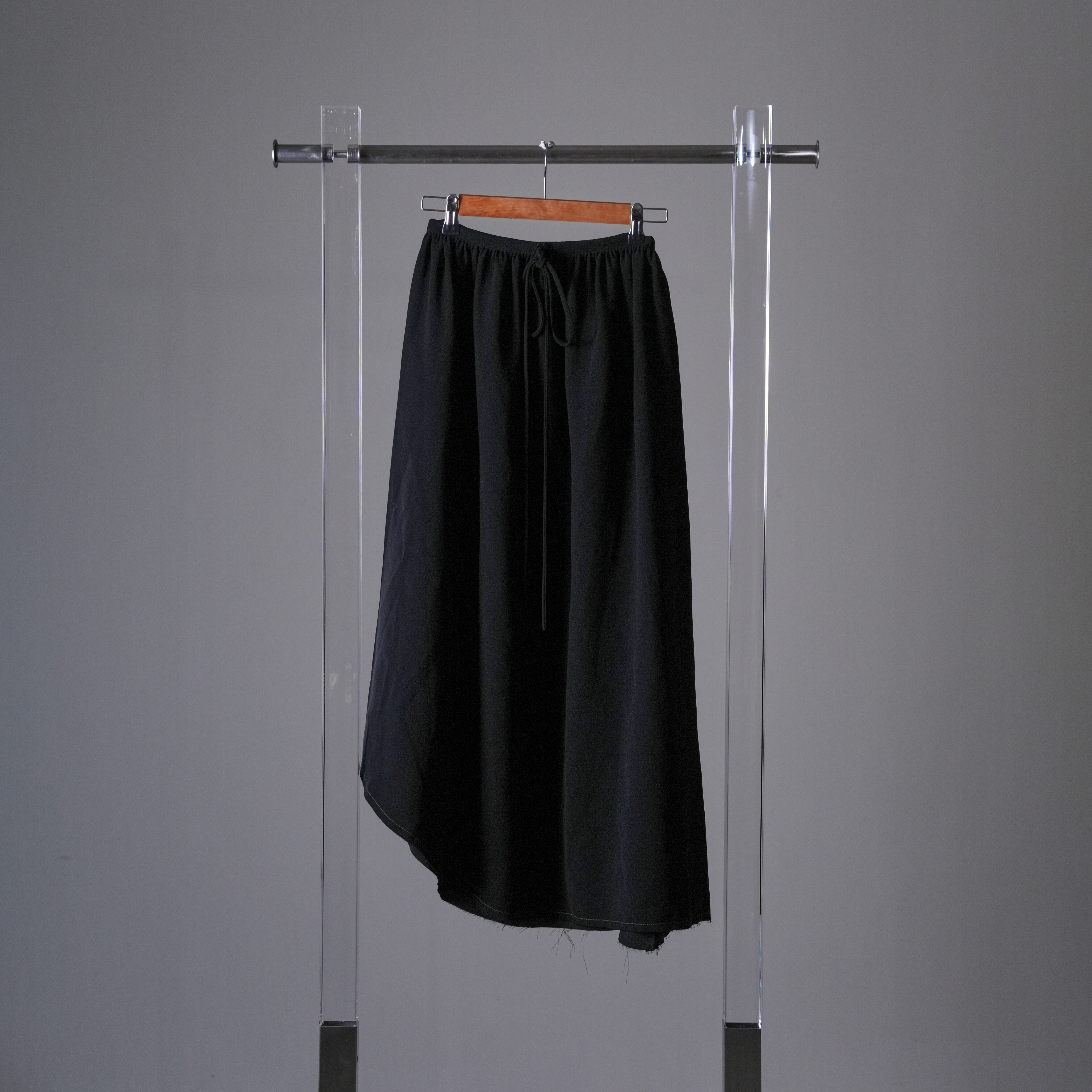 LOEWE 黑色不規則長裙