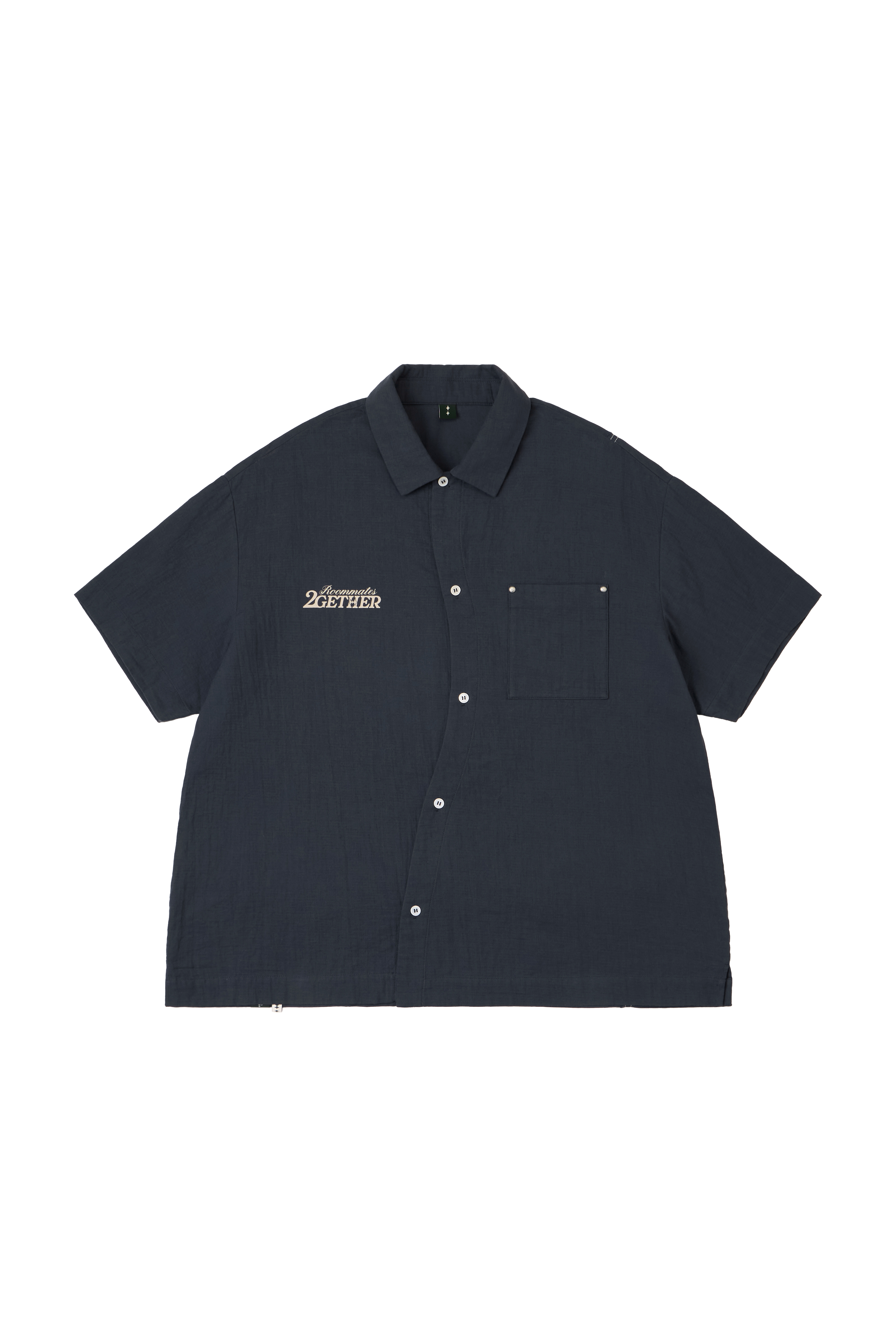 2GETHER CURVED LINE SHIRT - GREY