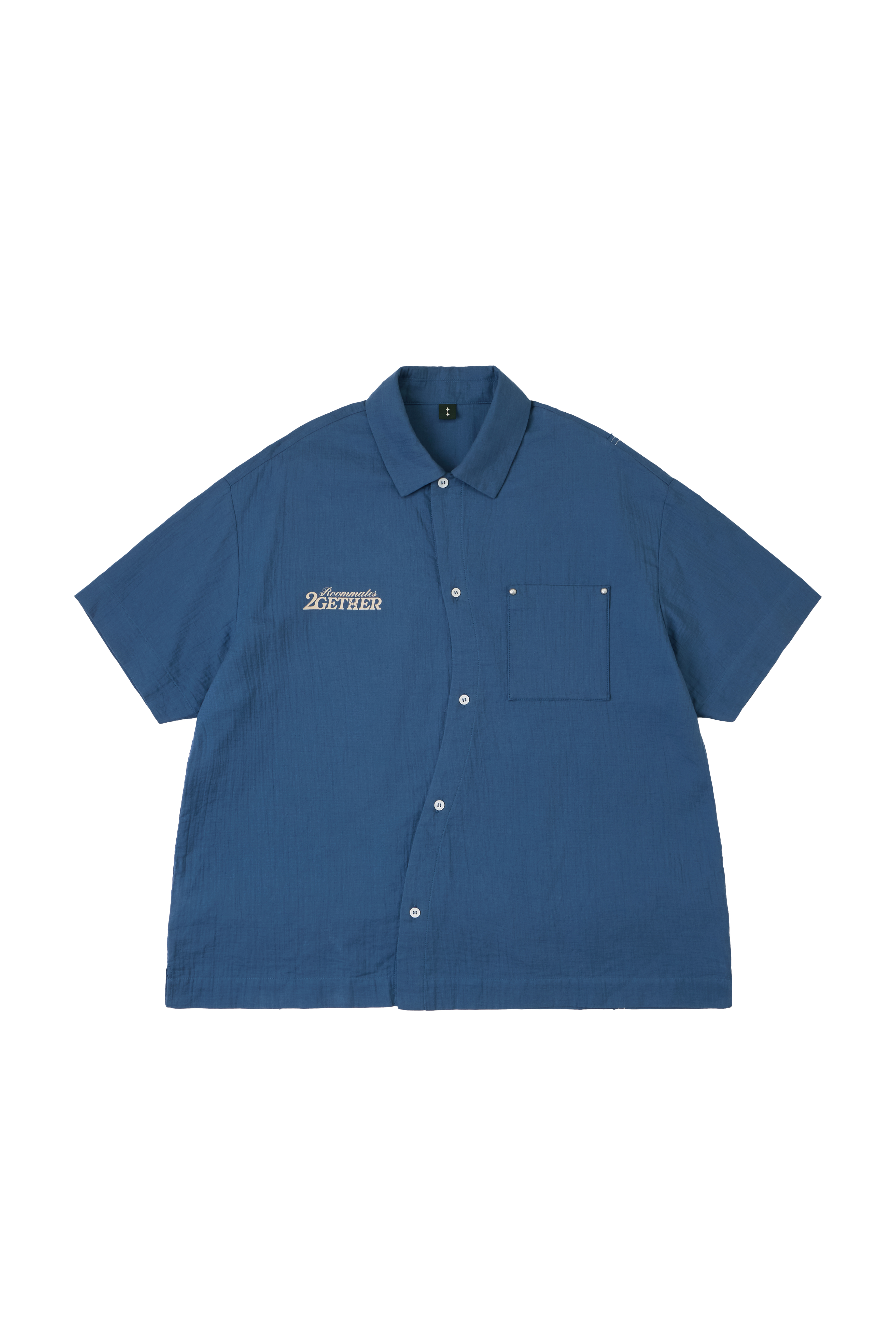 2GETHER CURVED LINE SHIRT - BLUE