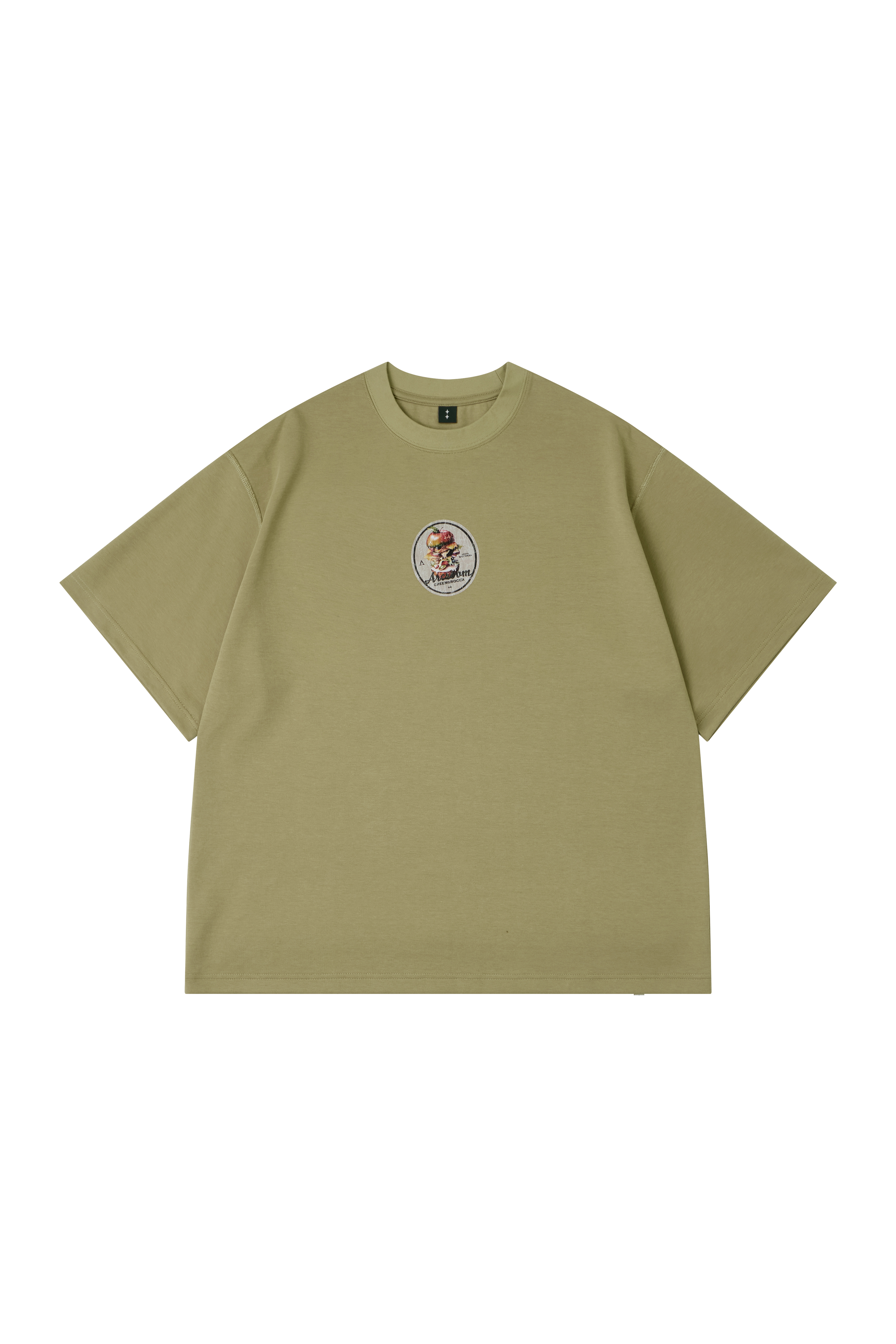 BURGER TEE - MUSTARD