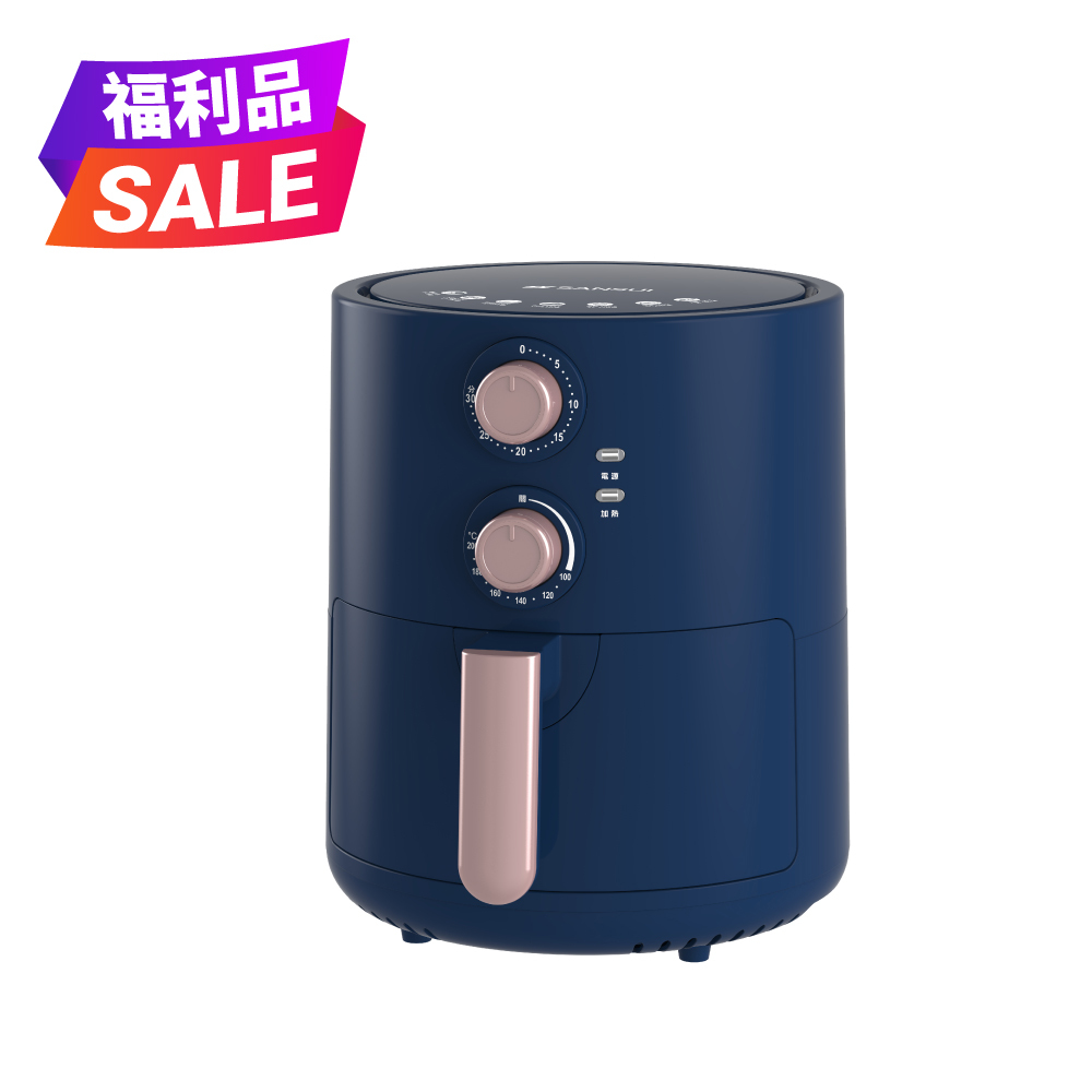 【SANSUI山水】3.5L健康無油氣炸鍋 SKF-350B(全新福利品)