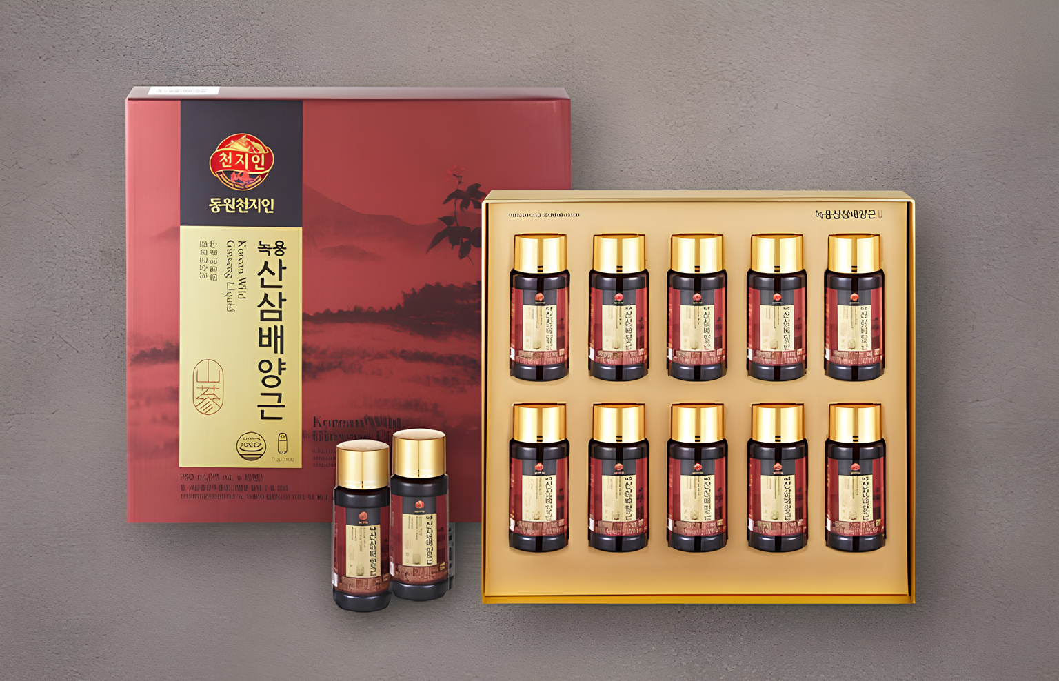 【直播】DONGWON LL081815 紅參鹿茸參養根禮盒 (75ml*10小樽)