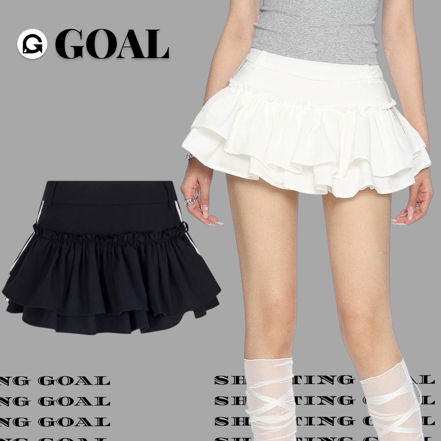 (GOAL)美式復古芭蕾風澎澎裙 K259
