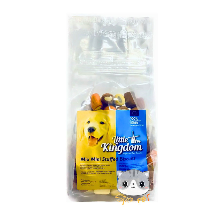 Little Kingdom Mix Mini Stuffed Biscuits for Dogs 300g