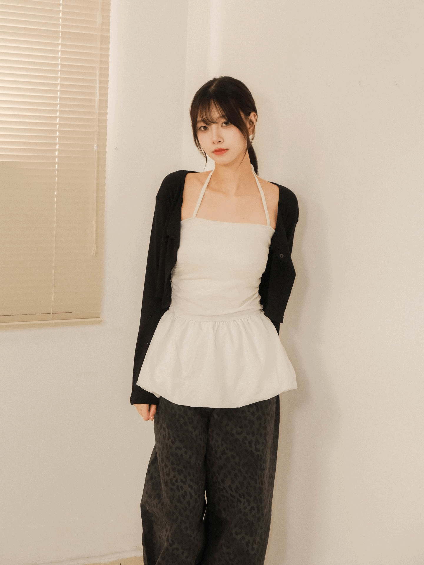 初春奶油色系通花小外套