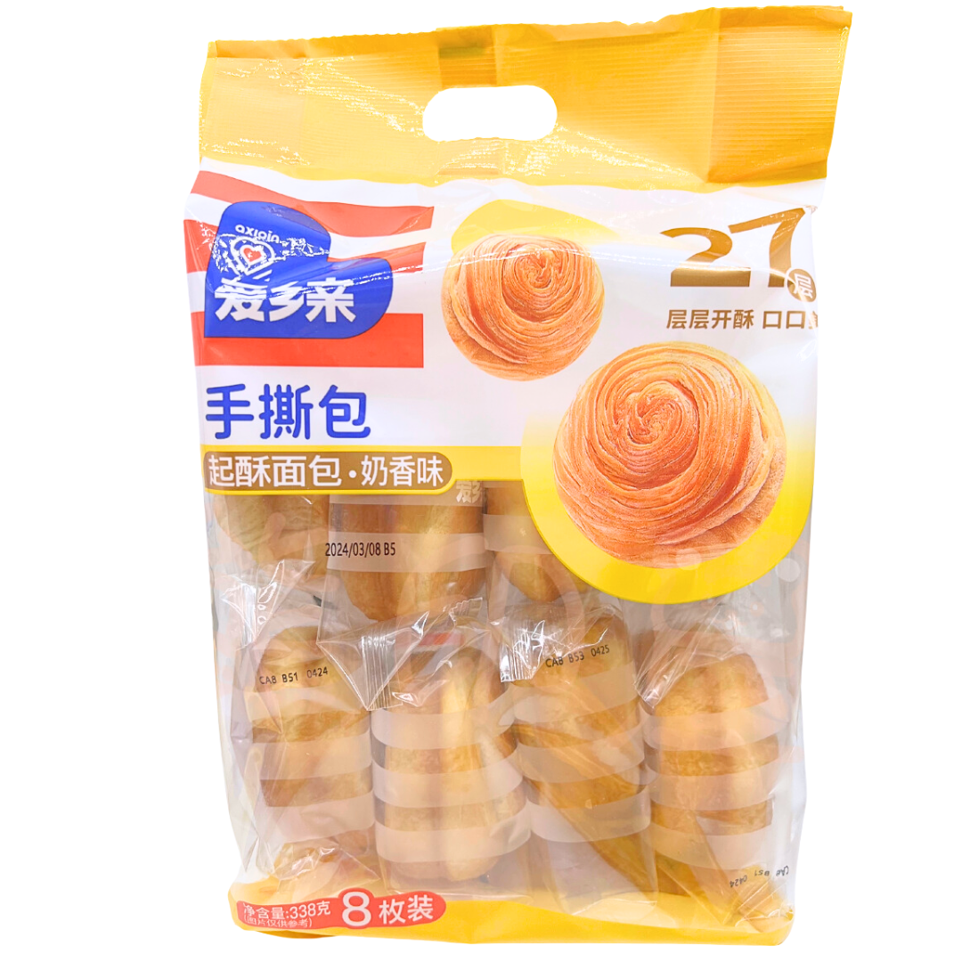 愛鄉親手撕麵包(奶香味) (8枚裝)
