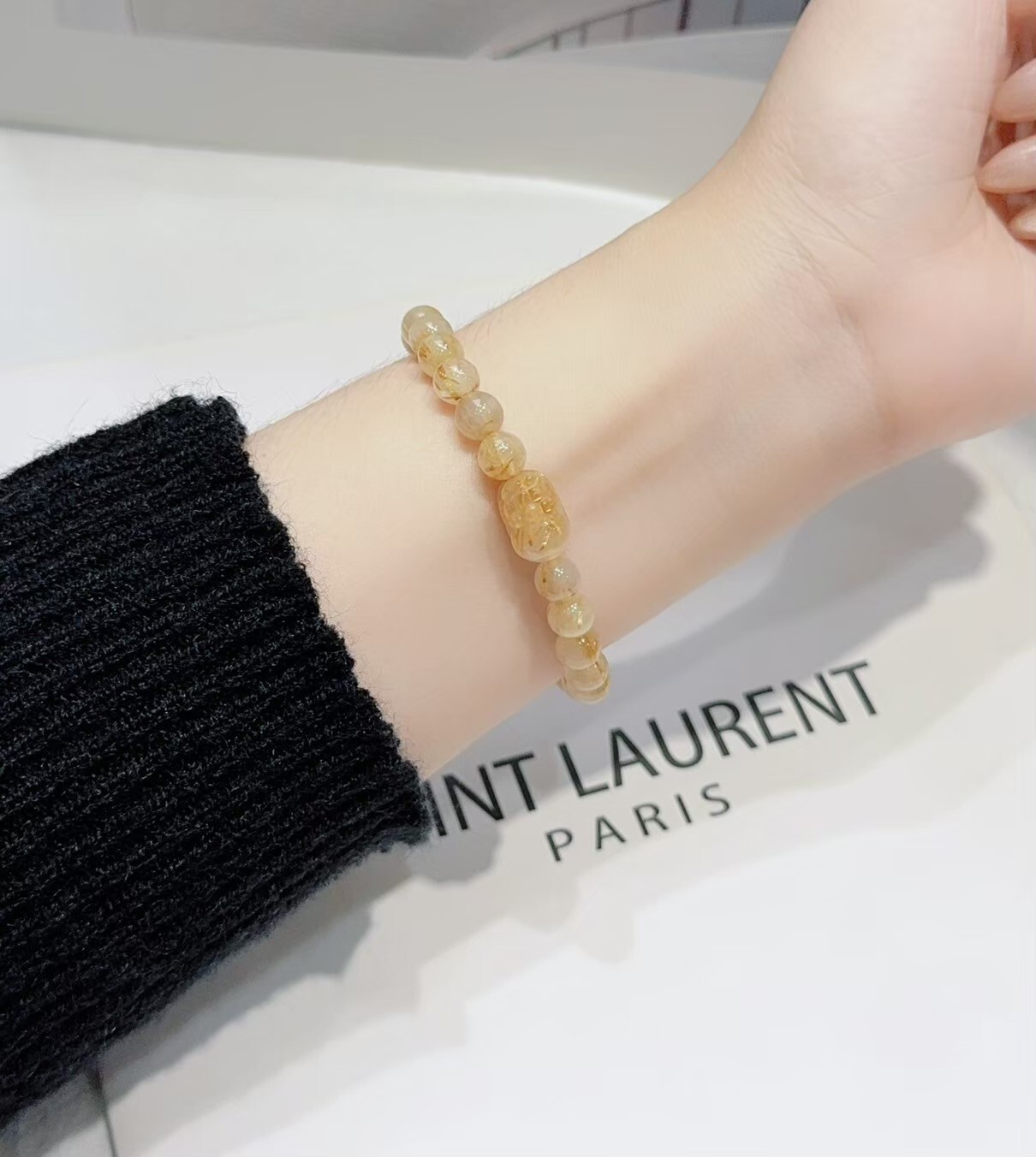 鈦晶貔貅水晶手鍊