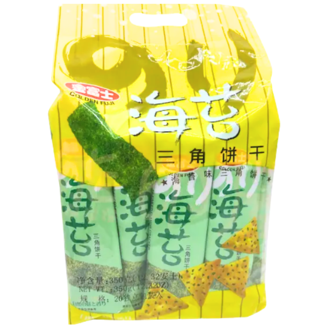 海苔味三角餅乾  350G (20小包獨立包裝) 新舊包裝 隨機發貨