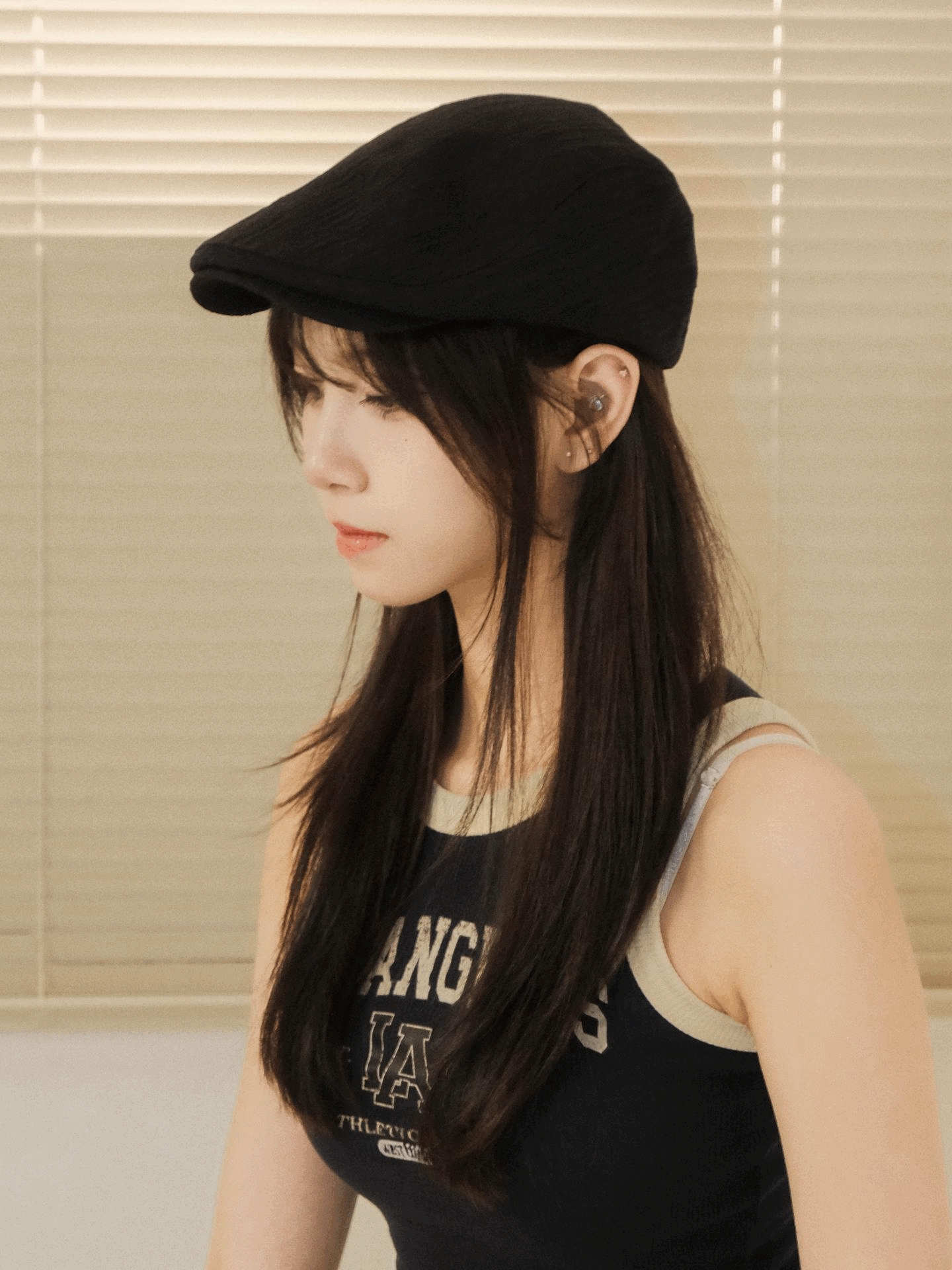 Wrinkle Flat Cap (NYU NYU)