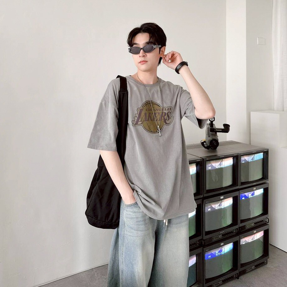 LAKERS No.23 復刻球衣風 短袖上衣