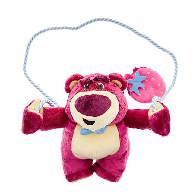 熊抱哥 Lotso 絨毛 娃娃 造型 斜背 零錢包 玩具總動員 Toy Story -香港迪士尼樂園