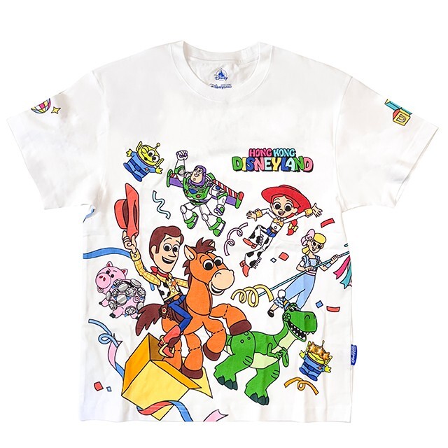 玩具總動員 Toy Story 經典角色大集合 圖案 上衣 短T (兩色) -香港迪士尼樂園