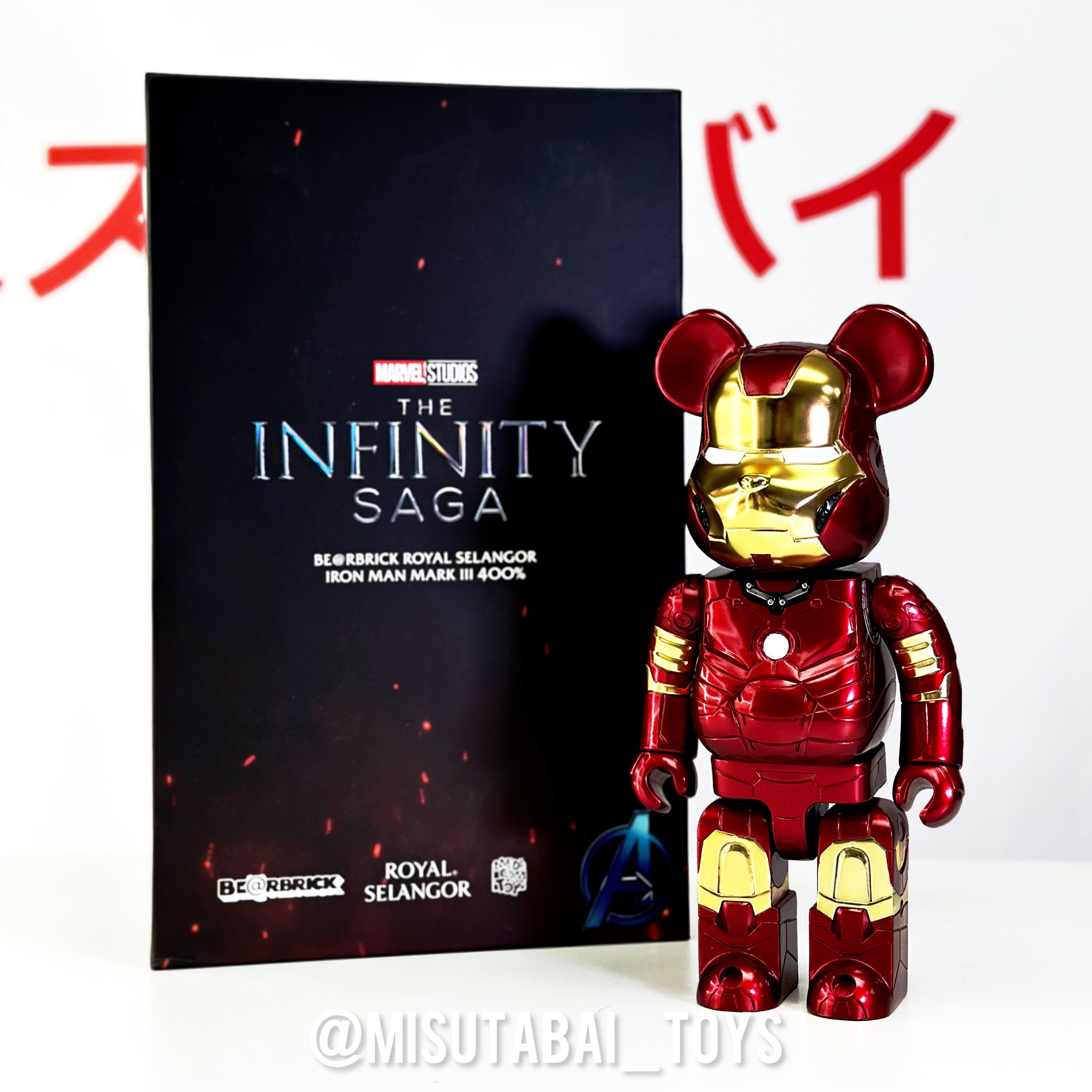 400% BE@RBRICK ROYAL SELANGOR IRON MAN MARK III