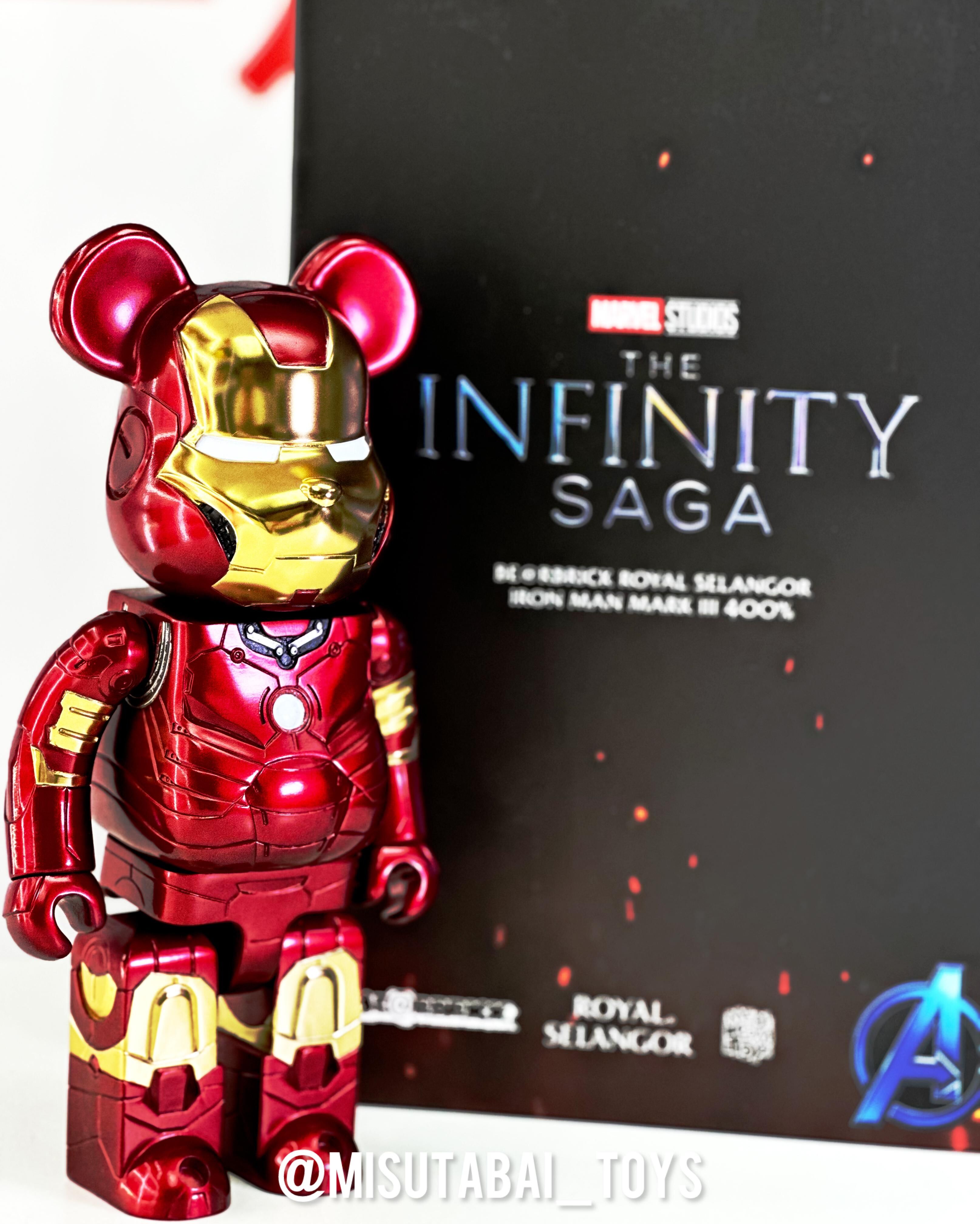 400% BE@RBRICK ROYAL SELANGOR IRON MAN MARK III