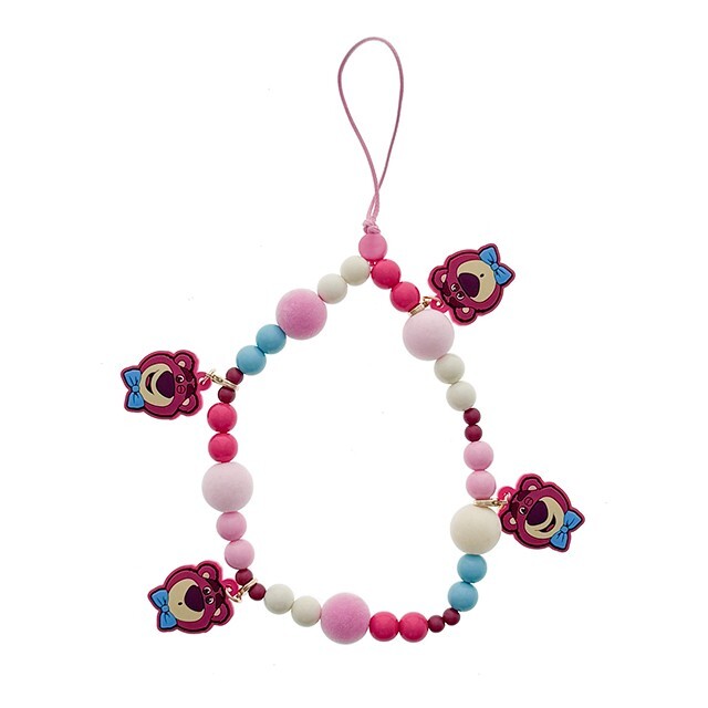 熊抱哥 Lotso 綴飾串珠 造型 手機 吊飾 玩具總動員 Toy Story -香港迪士尼樂園