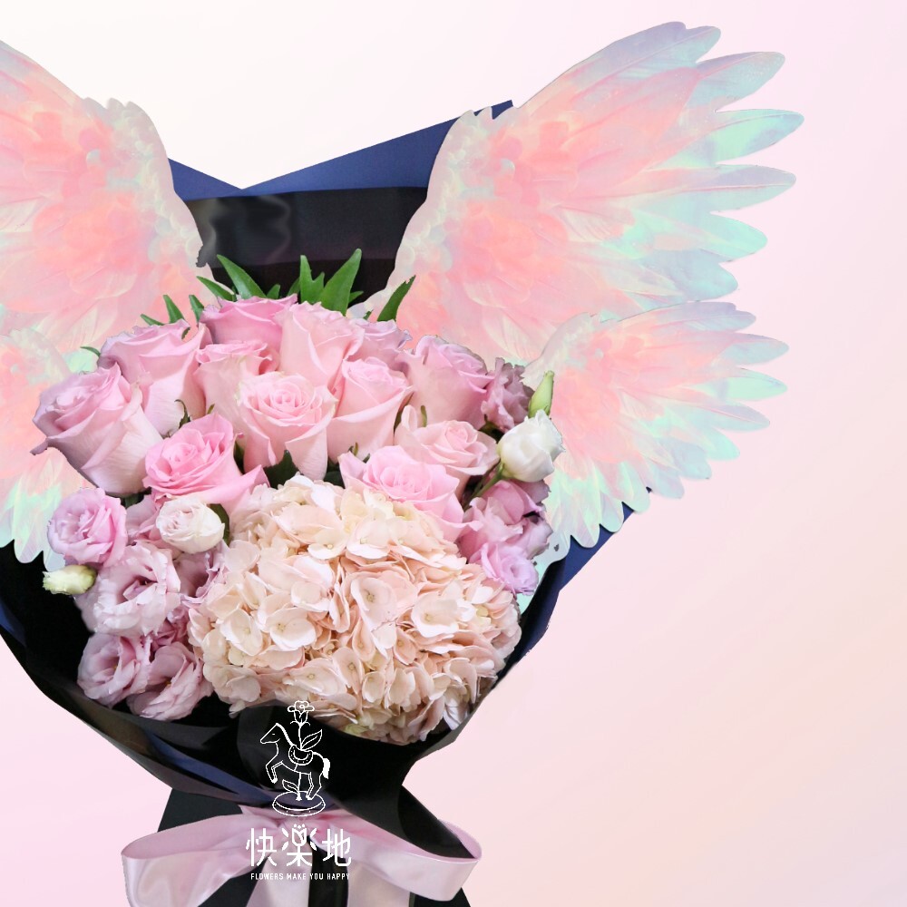 ♕獨家♕天使彩翼-黑襟 I 花束 I 鮮花 BF250385