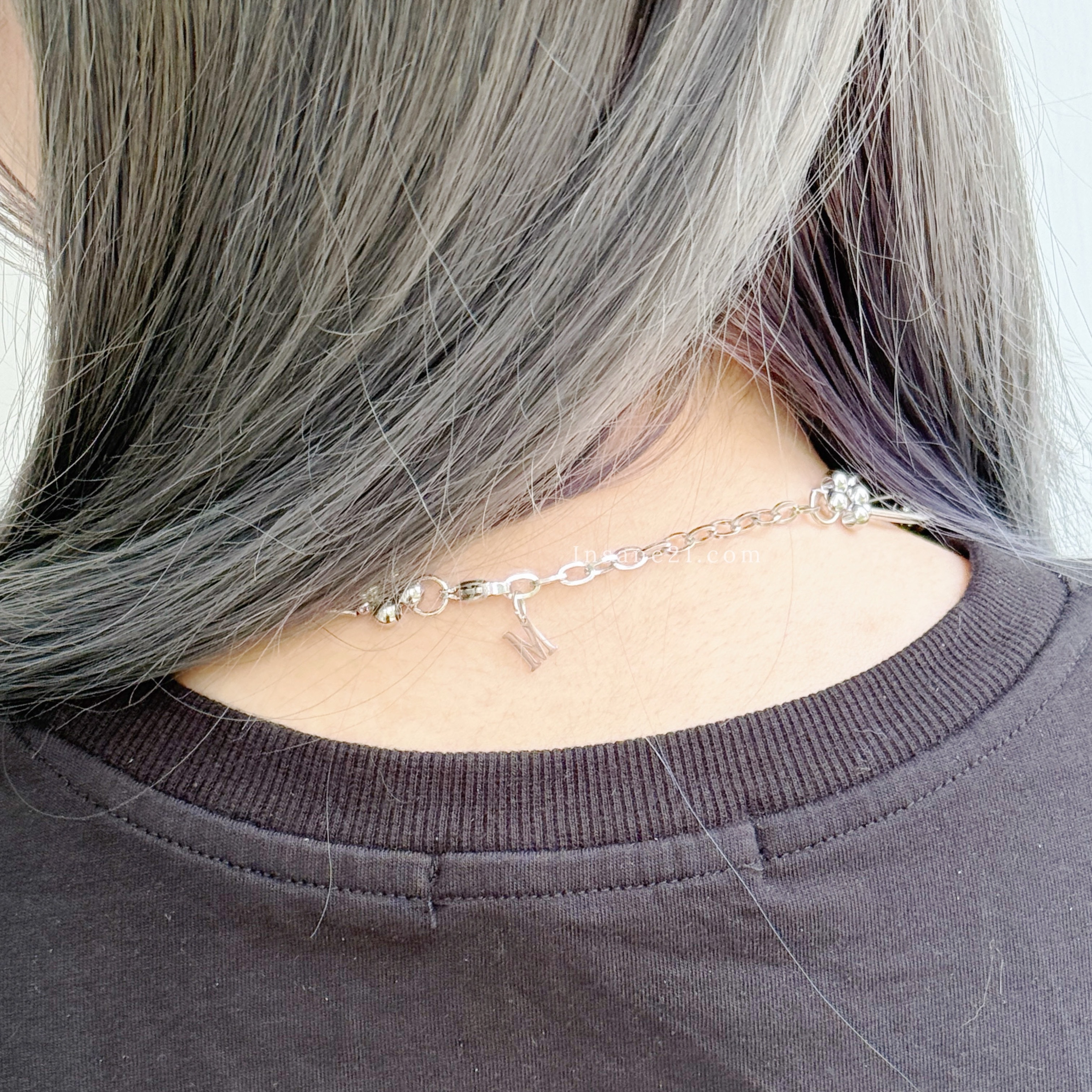 項鍊 愛心 吊墜 簍空鏈 銀珠鍊 復古感 Y2K 頸鏈