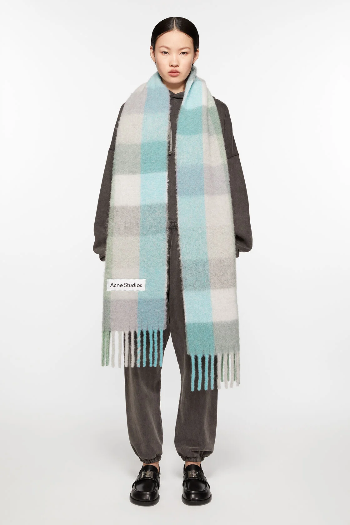 Acne Studios Mohair Checked Scarf