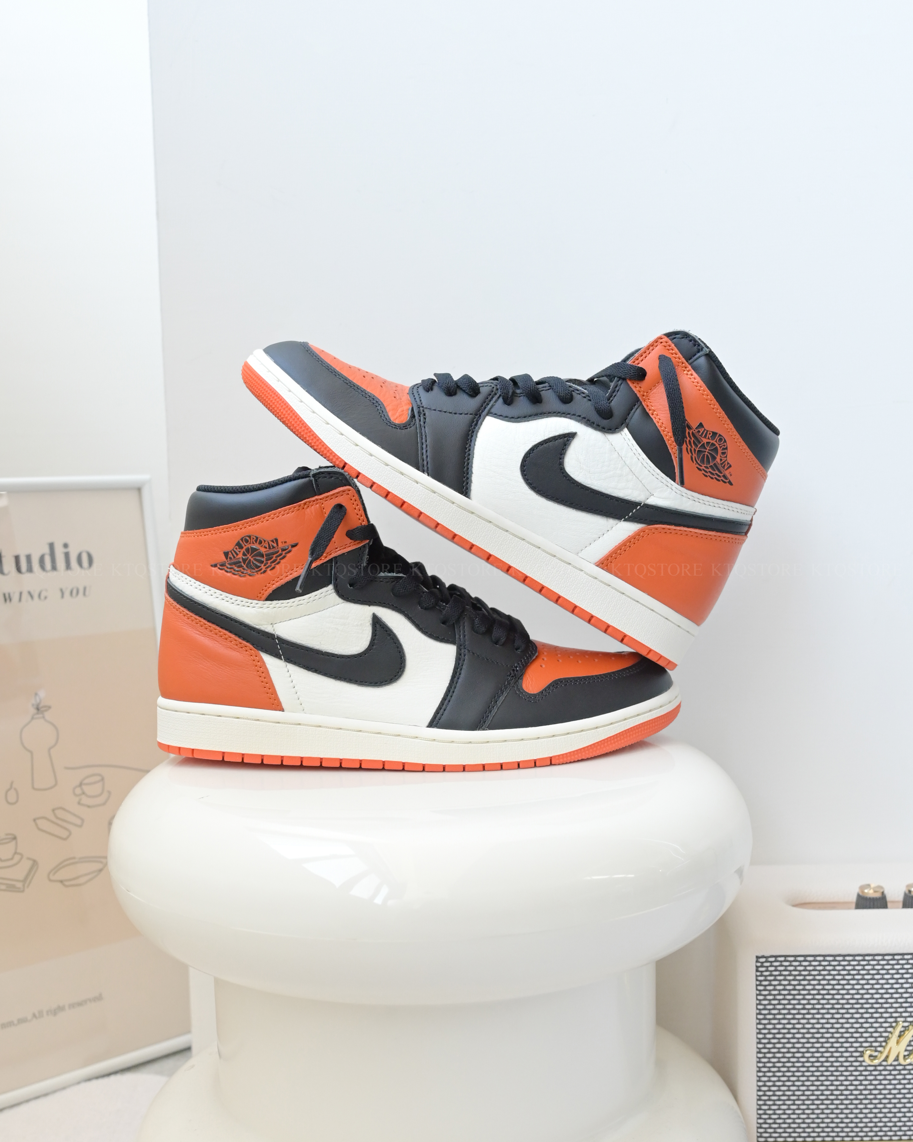 KTQ STORE ‧ Air Jordan 1 Retro High OG "Shattered Backboard" 黑橘扣碎 DZ5485-008