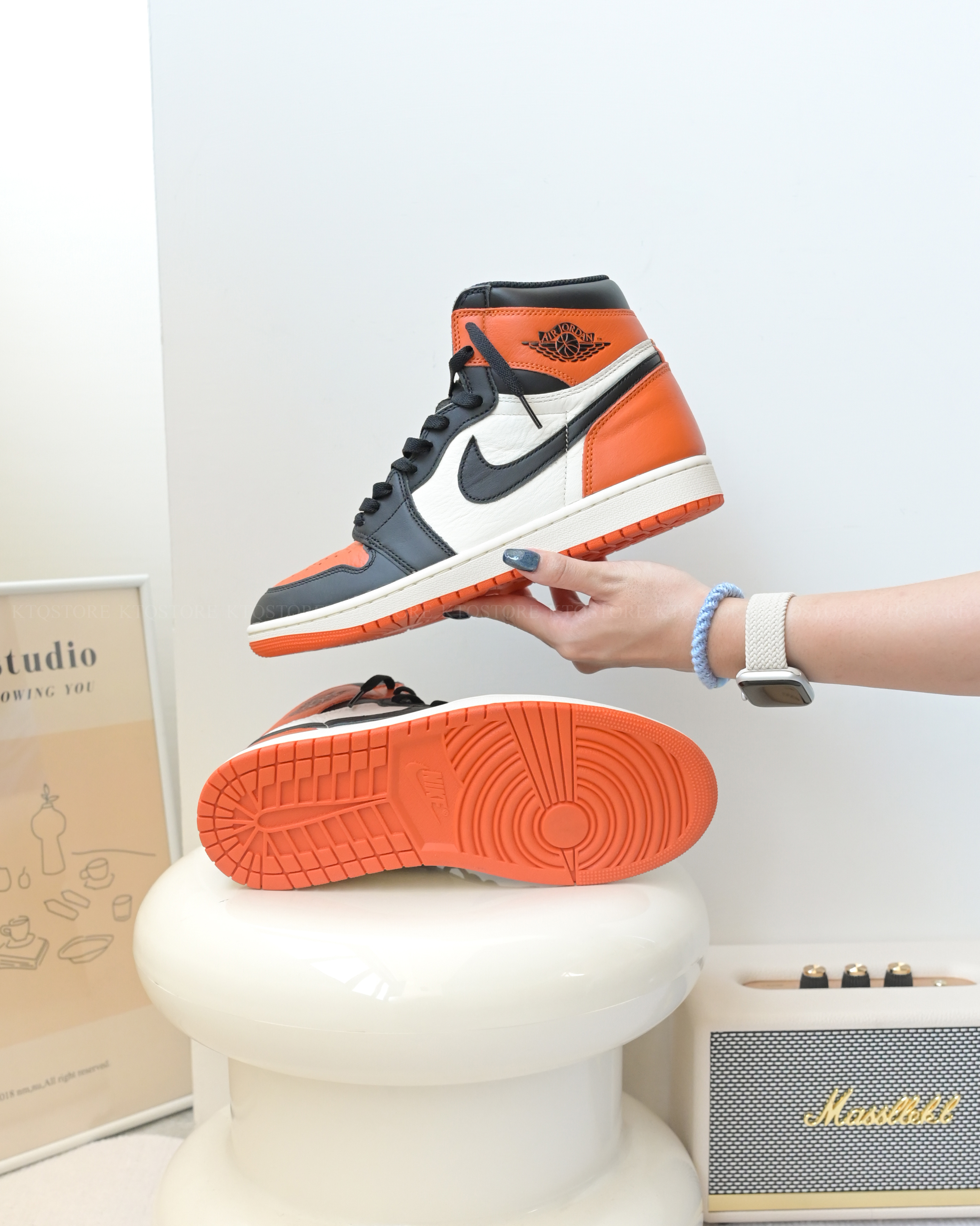 KTQ STORE ‧ Air Jordan 1 Retro High OG "Shattered Backboard" 黑橘扣碎 DZ5485-008