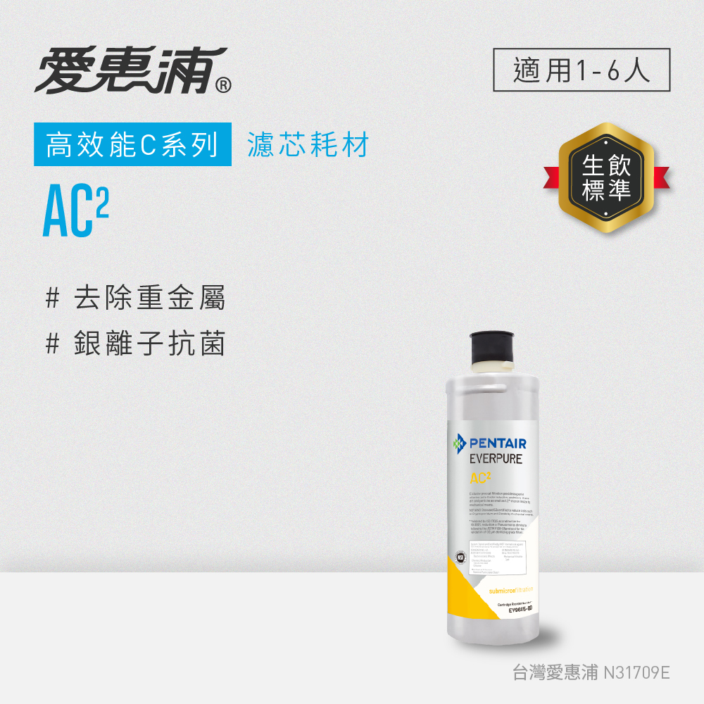 (可議價)EVERPURE 愛惠浦 高效能C系列 濾芯耗材 DIY更換/需安裝另計 (AC2)