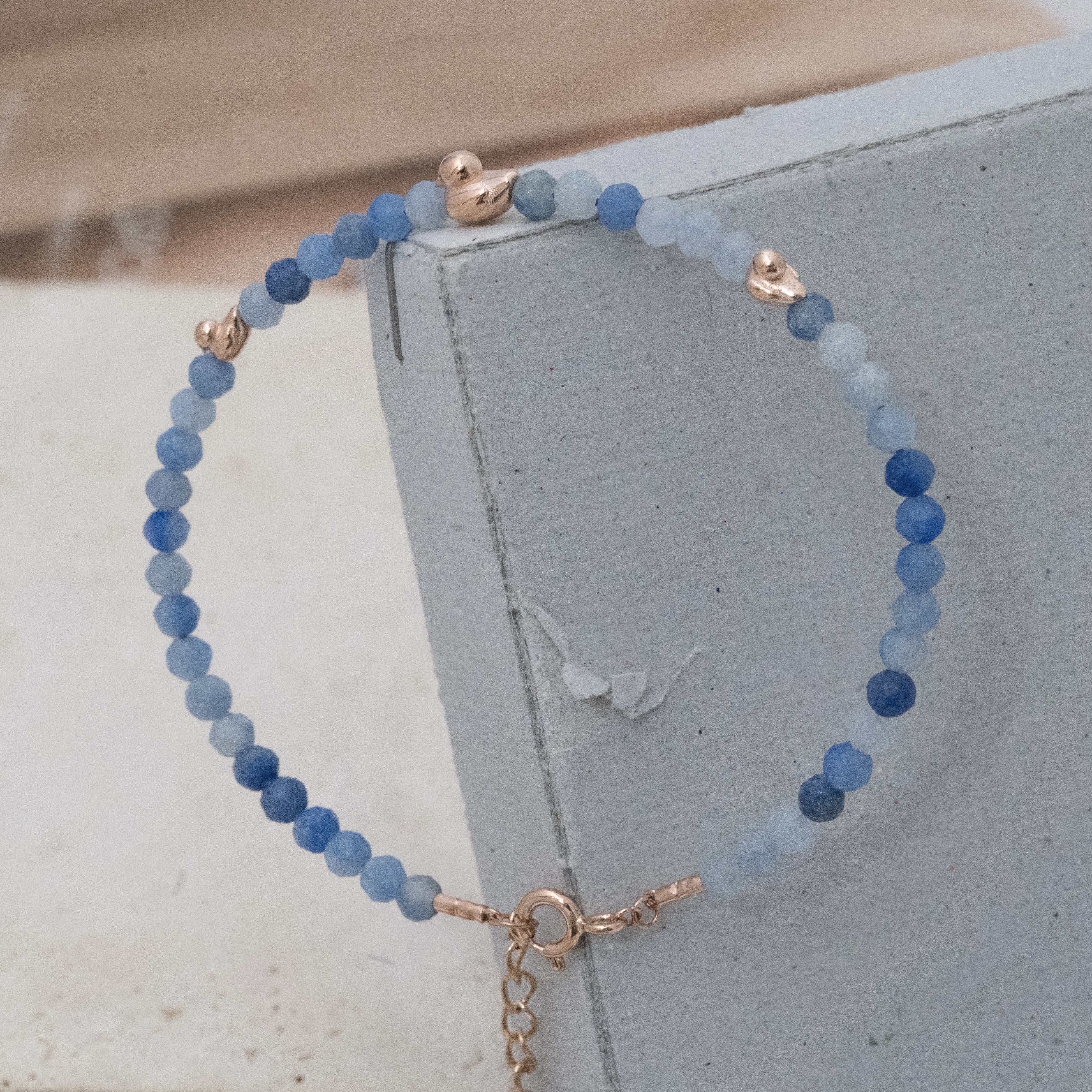 14kg183 鴨仔天然石手鏈