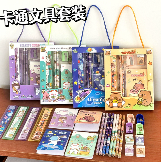 卡通文具套装6件套 随机