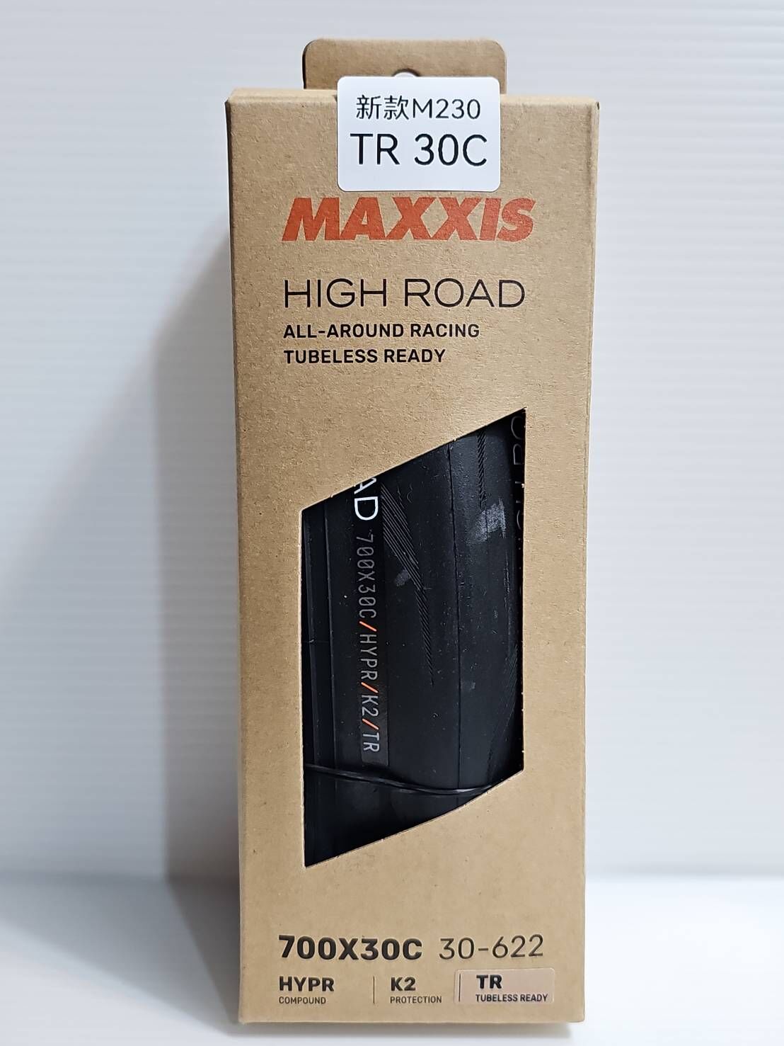 MAXXIS NEW High Road M230RU TR 30C 瑪吉斯 無內胎式外胎 外胎 黑色 無內胎外胎 (需搭配補胎液安裝)