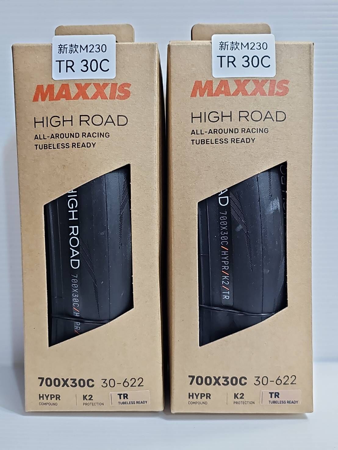 MAXXIS NEW High Road M230RU TR 30C 瑪吉斯 無內胎式外胎 外胎 黑色 無內胎外胎 (需搭配補胎液安裝)