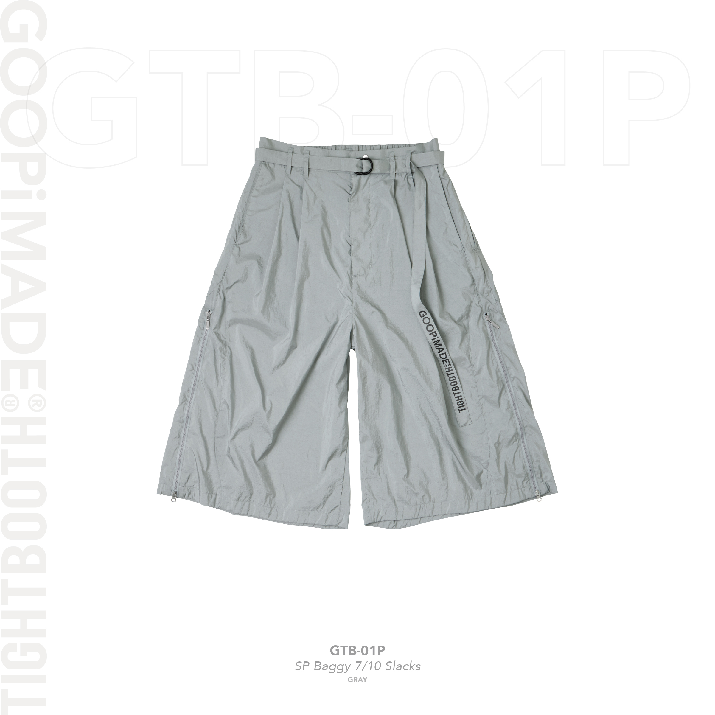 GOOPiMADE® SP Baggy 7/10 Slacks GRAY GTB-01P” SP Baggy 7/10 Slacks - Gray