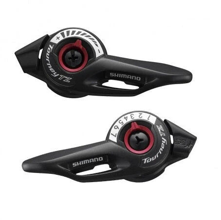 SHIMANO 波手-黑色-3X7 SPEED-SL-TZ500-7 / SHIMANO THUMB SHIFTER SHIFT LEVER SET-SL-TZ500-7