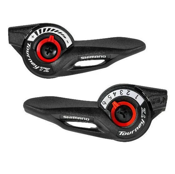 SHIMANO 波手-黑色-3X6 SPEED-SL-TZ500-6 / SHIMANO THUMB SHIFTER SHIFT LEVER SET-SL-TZ500-6