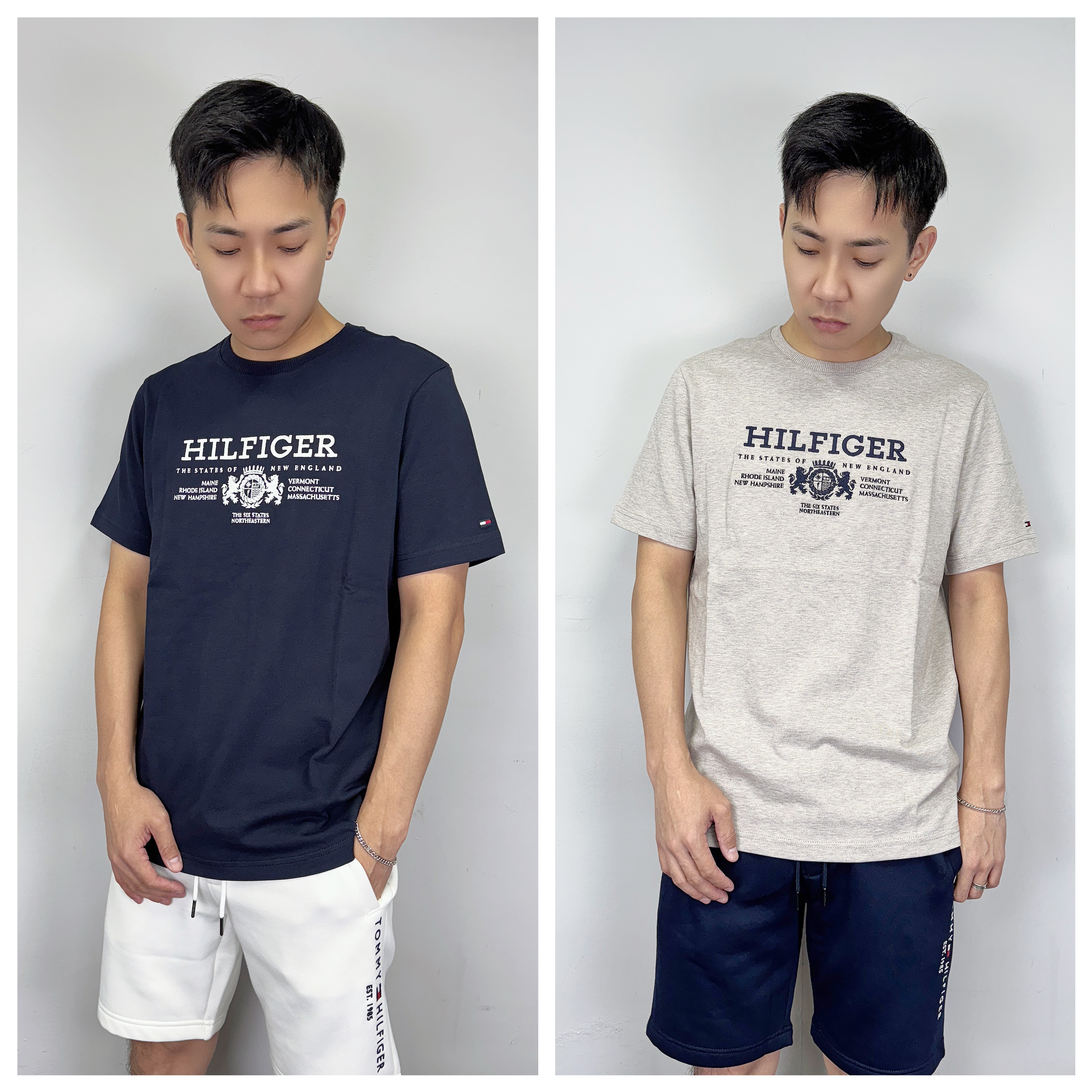 Tommy Hilfiger 立體電繡 雙獅大字母 短袖上衣 短T