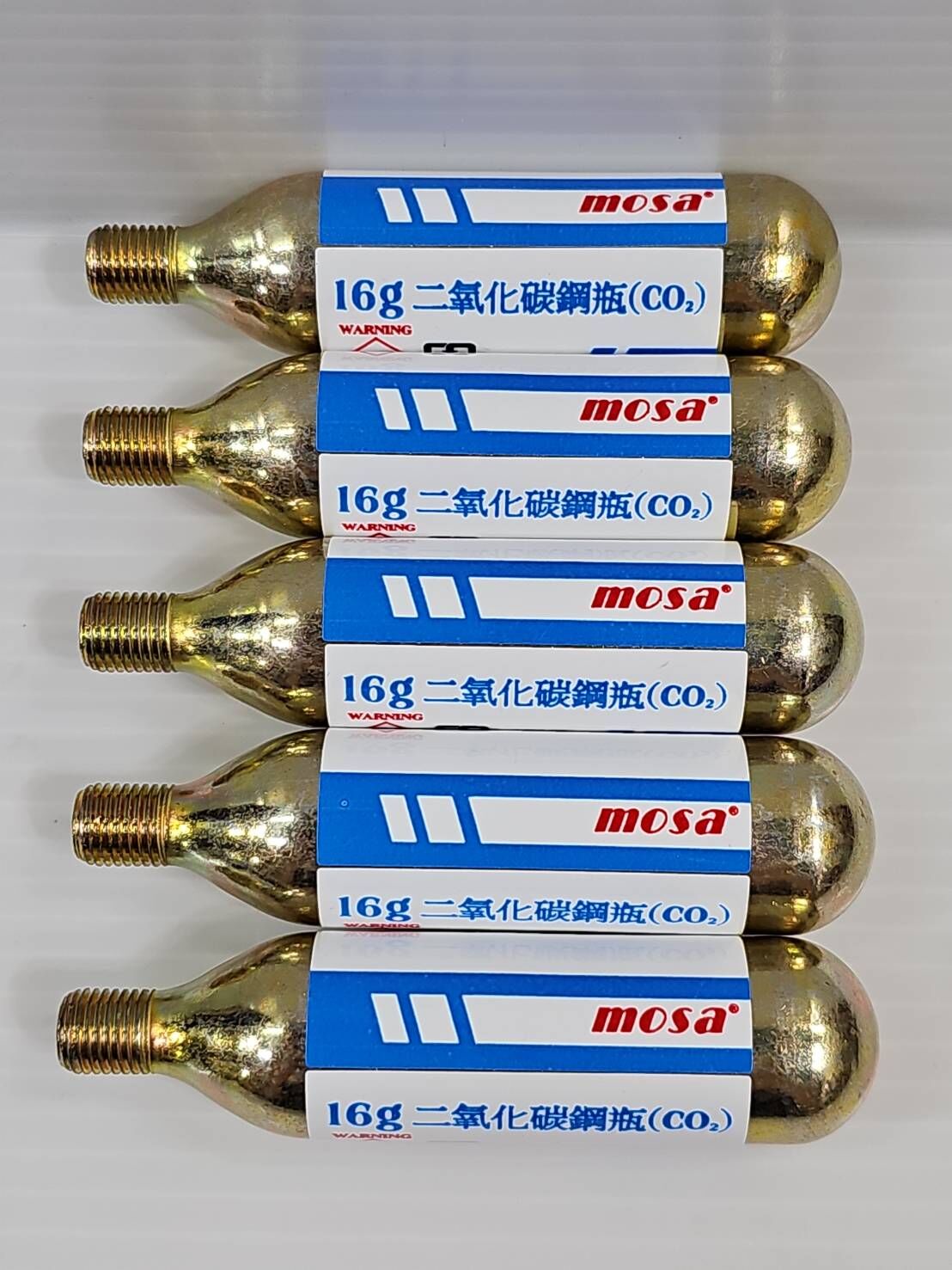 MOSA CO2 鋼瓶 16g 二氧化碳鋼瓶 CO2 有牙氣瓶 一般的充氣頭都可使用