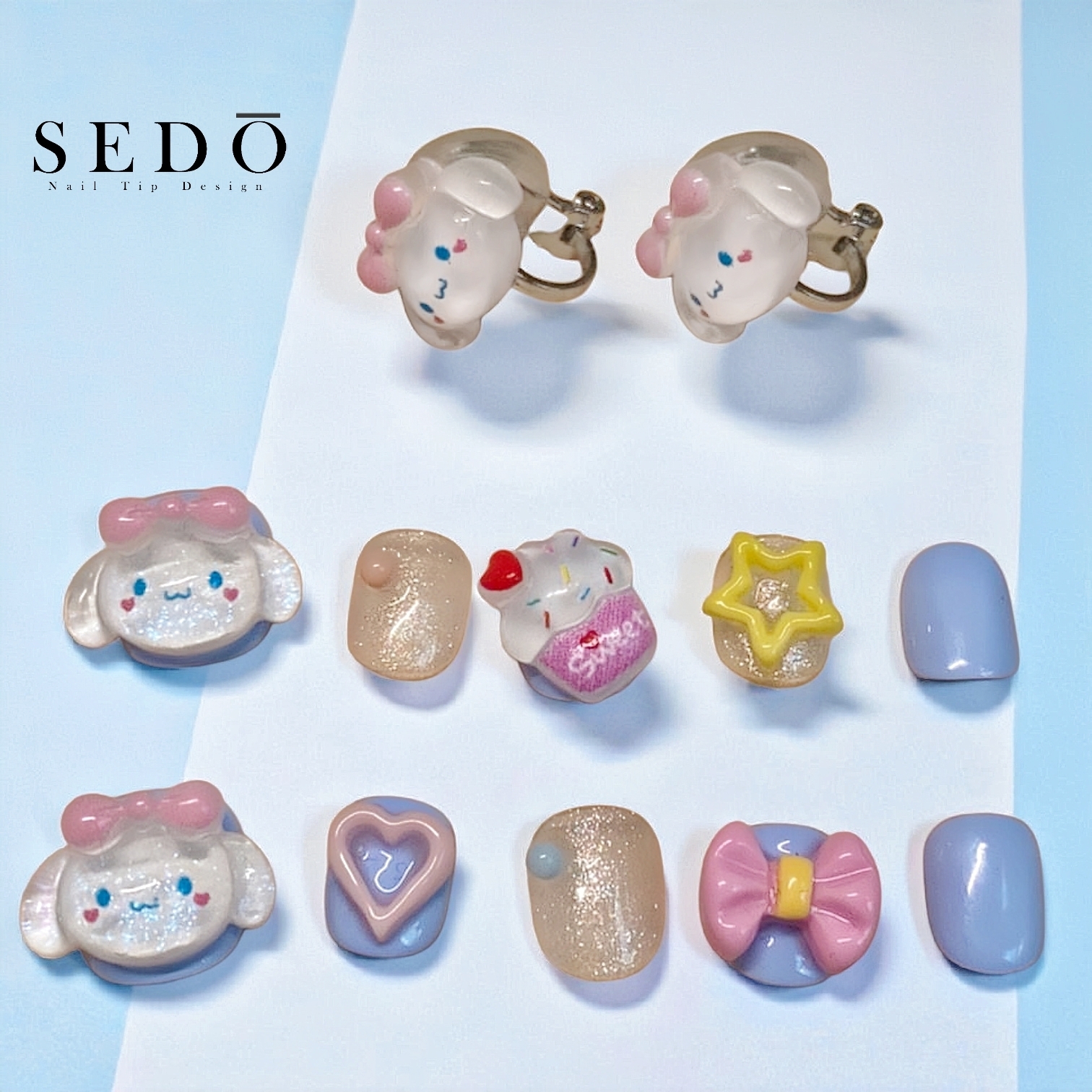 ■兒童甲■藍紫大耳狗(附耳夾)