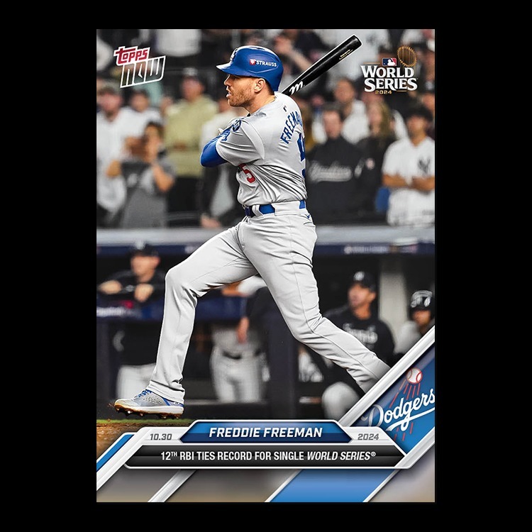 MLB球員卡 Freddie Freeman - 2024 MLB Topps NOW® Card 880 - PR: 4999