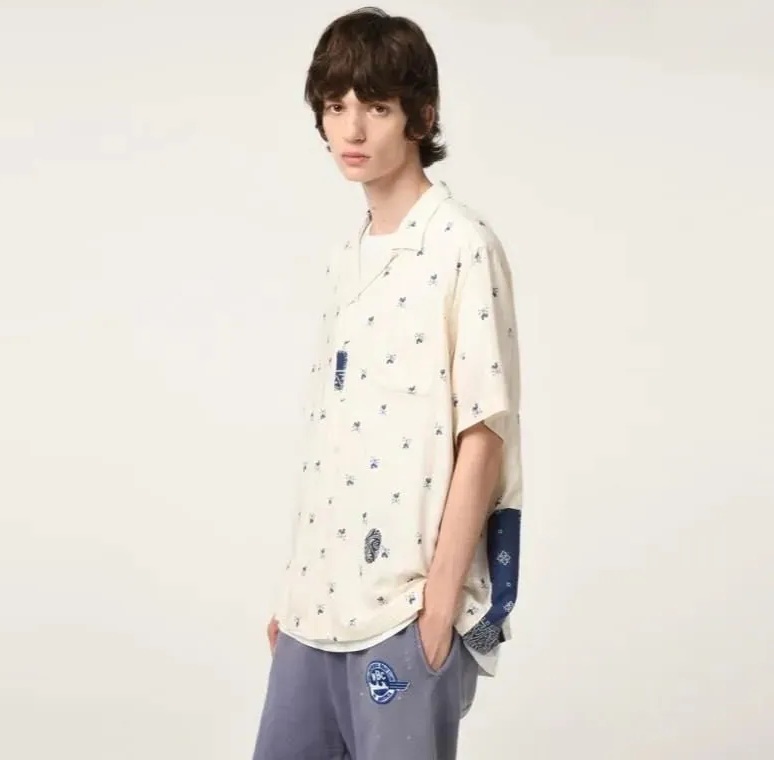 BOWWOW 2025 WEATHERVANE BANDANA REMADE SHIRT S/S - PRE ORDER ITEM (預訂中)