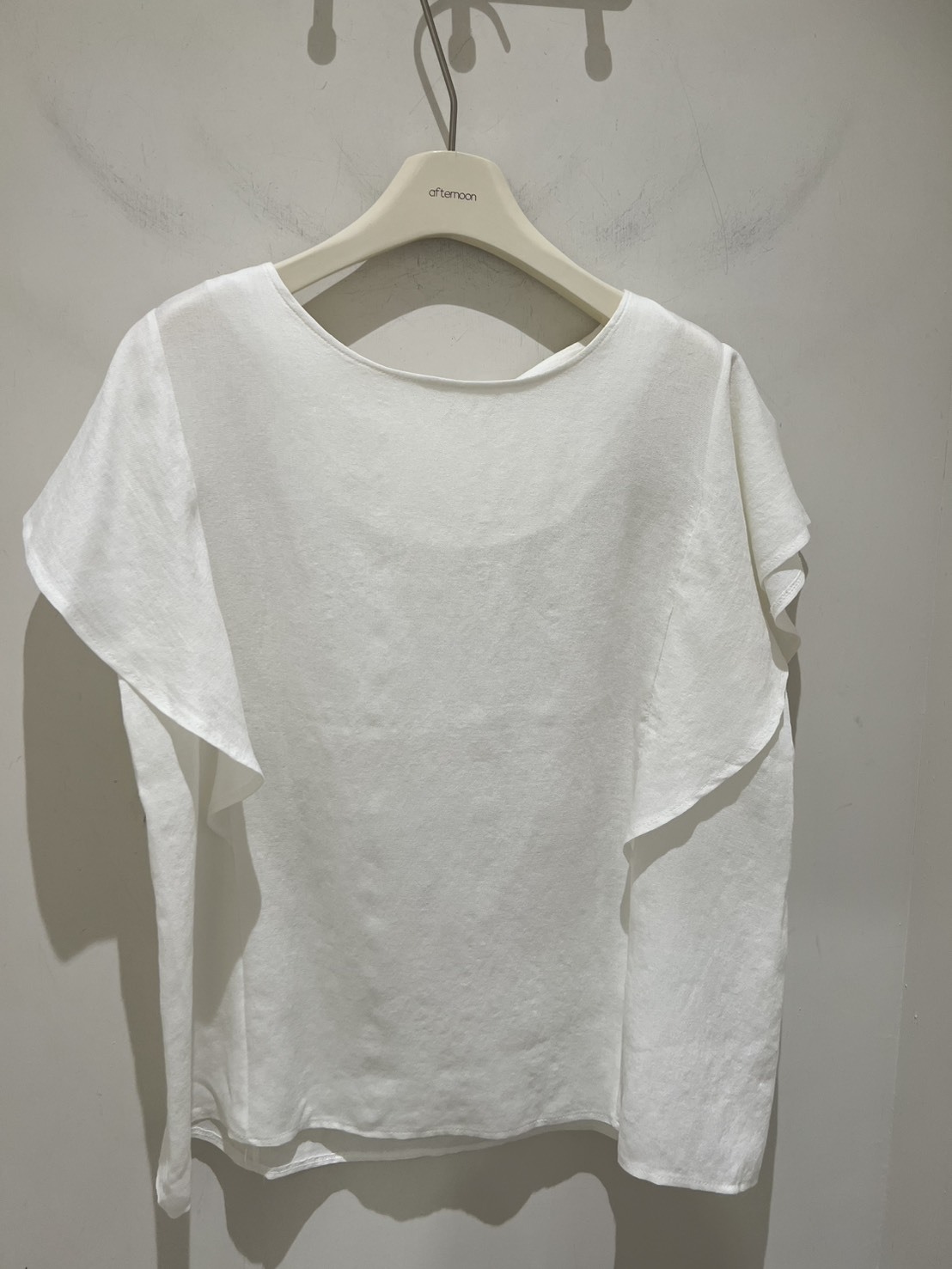 正韓荷葉袖上衣