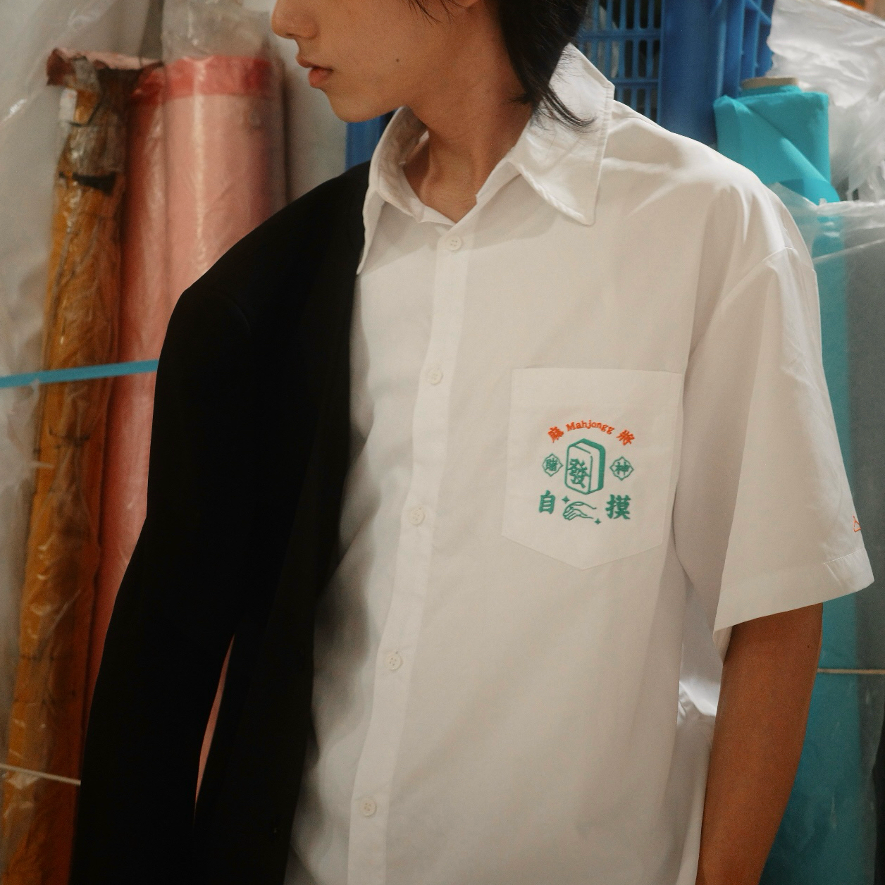 台數表Project-自摸落肩襯衫