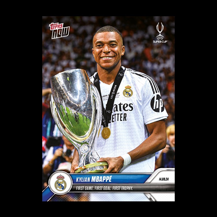 UCC球員卡 Kylian Mbappé - First Game. First Goal. First Trophy - 24/25 UCC TOPPS NOW® Card 2 - PR: 12090