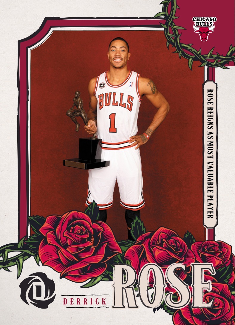 NBA球員卡 Derrick Rose 芝加哥公牛紅 飆風玫瑰 羅斯 史上最年輕 MVP 2024-25 Panini Instant NBA Card 4