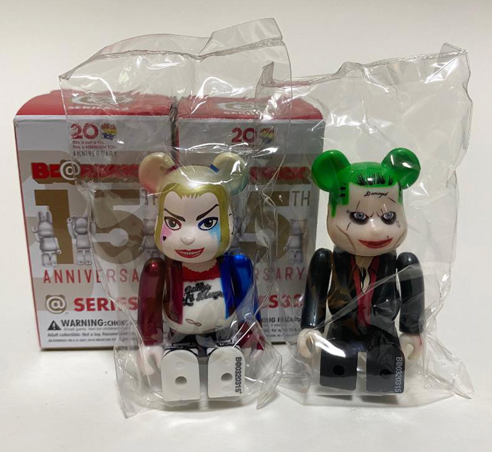 BEARBRICK 100% SERIES 32 VILLAIN Secret Harley Quinn & Suicide Squad Joker