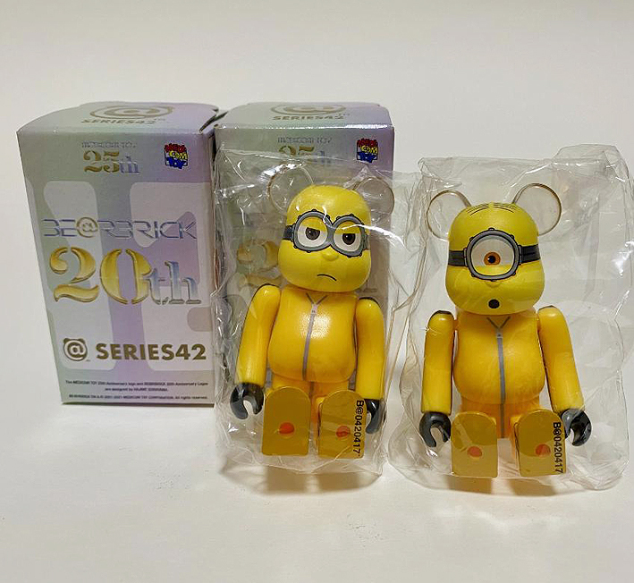 BEARBRICK 100% SERIES 42 CUTE Secret Minions Set