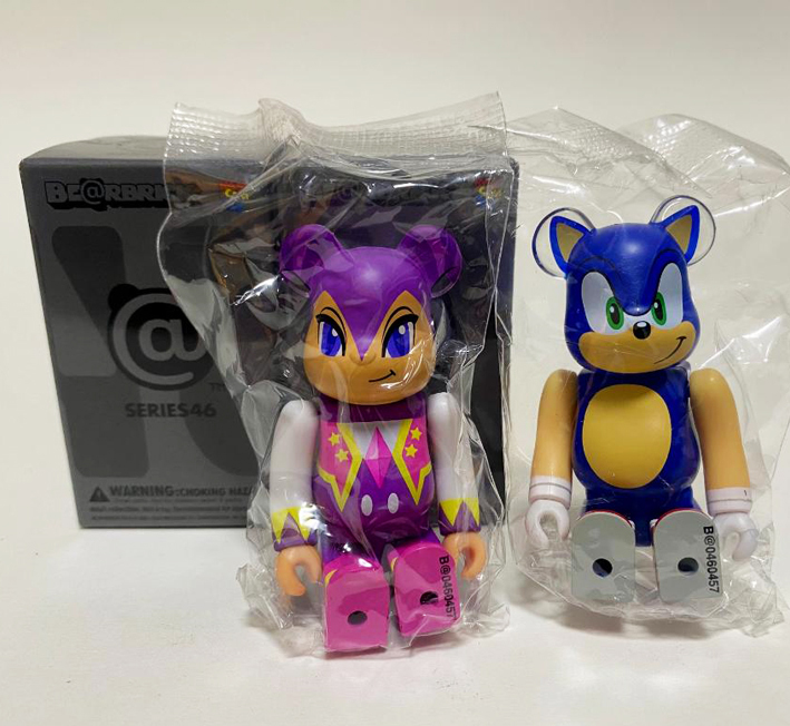 BEARBRICK 100% SERIES 46 CUTE Secret Sonic The Hedgehog Set