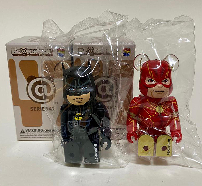 BEARBRICK 100% SERIES 47 HERO Secret Batman & Flash
