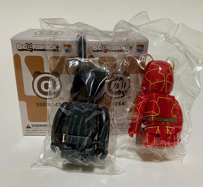 BEARBRICK 100% SERIES 47 HERO Secret Batman & Flash