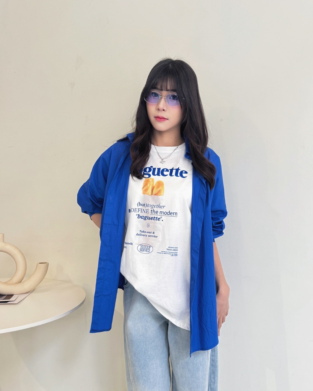 高級感飽和色挺版襯衫-0613