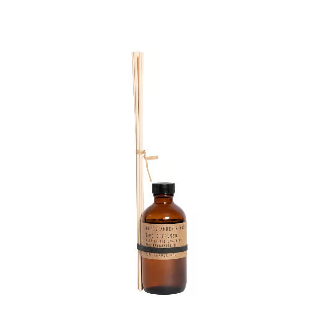 琥珀與苔蘚 - 7.2 盎司標準大豆蠟燭